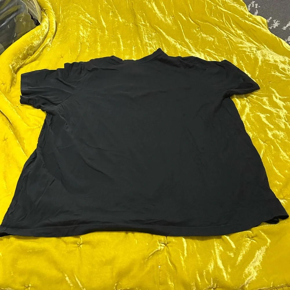 Adidas 2XL Splash Time Basketball Black Crew Neck T-Shirt